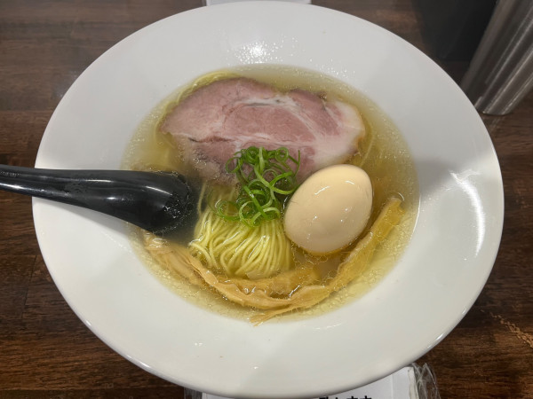 「味玉地鶏塩＋ガーリック和え玉」@地鶏ラーメン 麺漣の写真