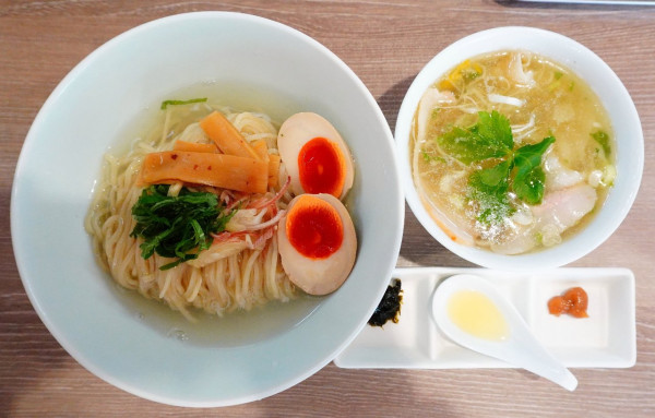 「塩【特製】しじみ昆布水つけ麺」@中華そば 和渦 TOKYOの写真