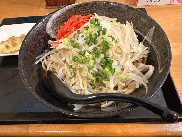 「冷やしぶっかけ豚もやしうどん（並盛・360g）800円」@上州濃厚激辛うどん 麺蔵の写真