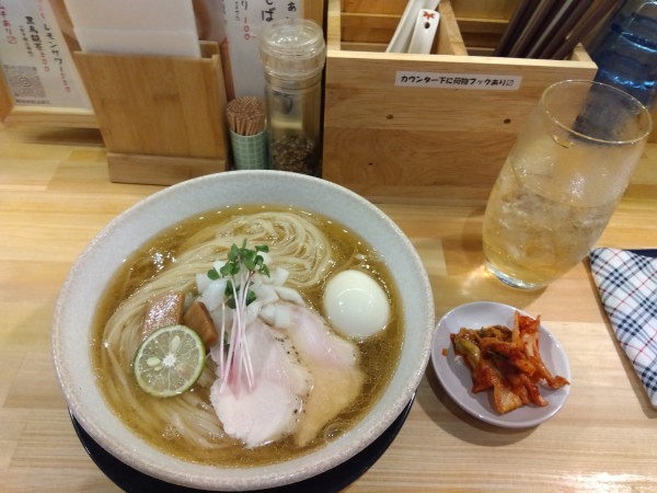 「鯖煮干しの冷やし塩ラーメン」@麺処 全ての写真