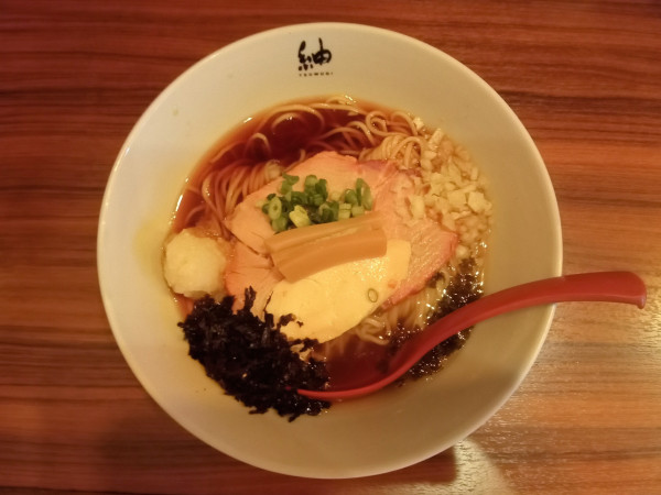 「【限定】極み煮干しとドゥルンな昆布水、時々みぞれ大根そば」@紬生の写真