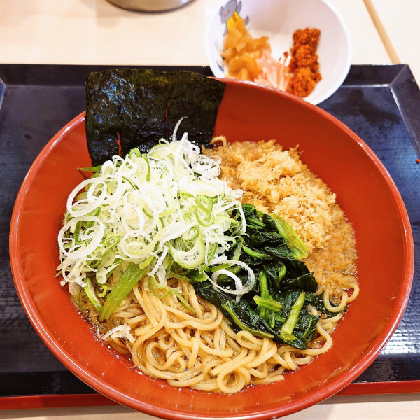 「朝ら〜(温)＋薬味ネギ」@ゆで太郎 柏大井店の写真