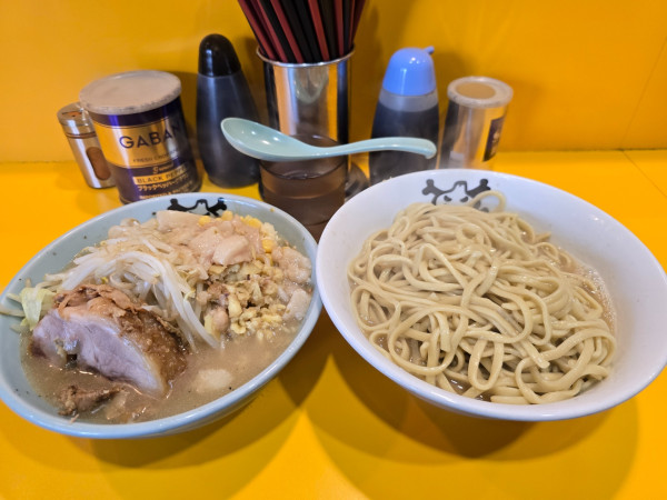 「なみのりつけ麺　しょうが　アブラ　ニンニク」@ラーメン二郎 八王子野猿街道店2の写真