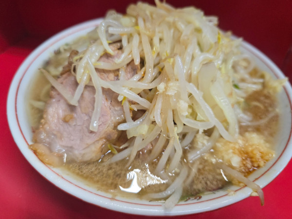 「大ラーメン(アブラ抜きニンニク少しカラメ)￥750」@ラーメン二郎 三田本店の写真