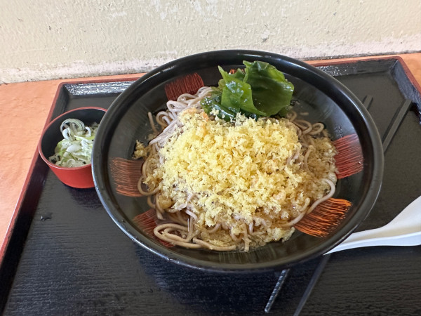 「冷したぬきそば（並盛）390円」@そば・うどん 八起家 西口店の写真