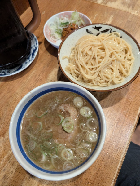 「小盛もりそば＋しびれ辛」@飯田橋大勝軒の写真