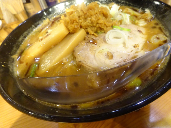 「にんにく焼味噌ラーメン 1300円」@味噌Ramen Factory ReNgeの写真