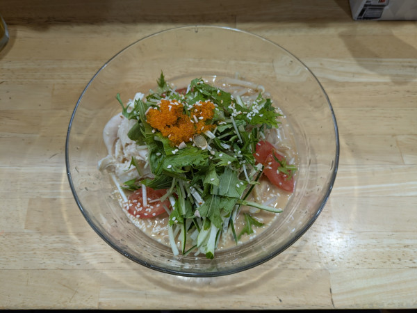 「冷し中華：1,100円」@担々麺琉帆～RuPaN～の写真