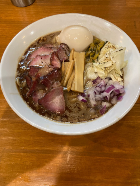 「得製豚と水のそば(マー油)」@拉麺mellowの写真