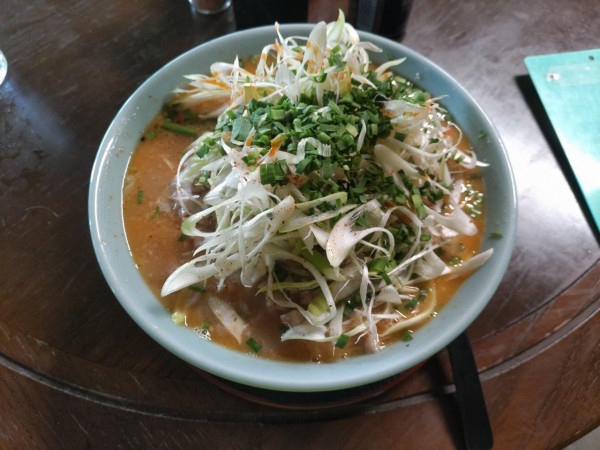「もつ煮ラーメン」@軽食もりむらの写真
