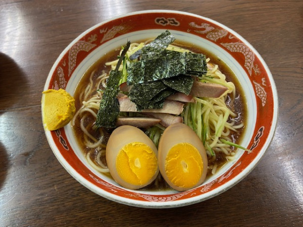 「冷やしソバ＋味玉」@支那ソバ かづ屋の写真