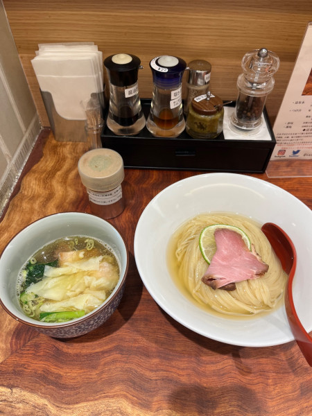 「特製昆布水つけ麺（塩）」@三馬路 東京店の写真