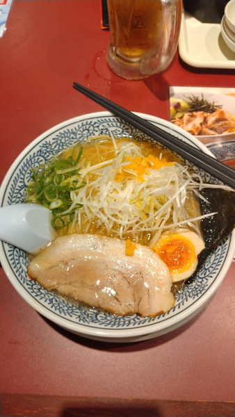 「柚子ねぎ塩ラーメン　かため」@丸源ラーメン 豊川店の写真