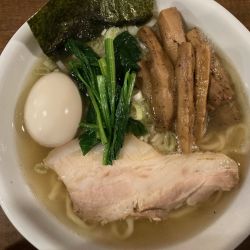 手揉み中華そば塩+メンマ+味玉