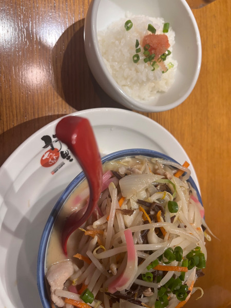 「無着色かねふく明太子ごはんセット1,100円」@伊万里ちゃんぽん 新橋店の写真