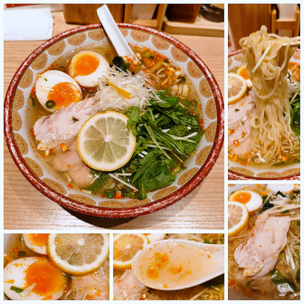 「冷やし辛塩らーめん(夏季限定) 1100円」@俺流塩らーめん 神楽坂店の写真