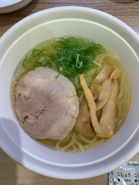 「鯛スープの塩ラーメン」@かっぱ寿司 葛飾立石店の写真