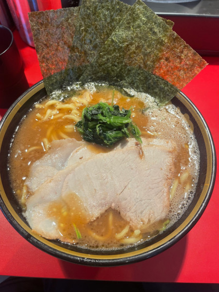 「ラーメン（中盛り）」@家系らーめん 登戸家の写真