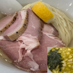 [3周年超限定]牡蠣の昆布水つけ麺+たまねぎ