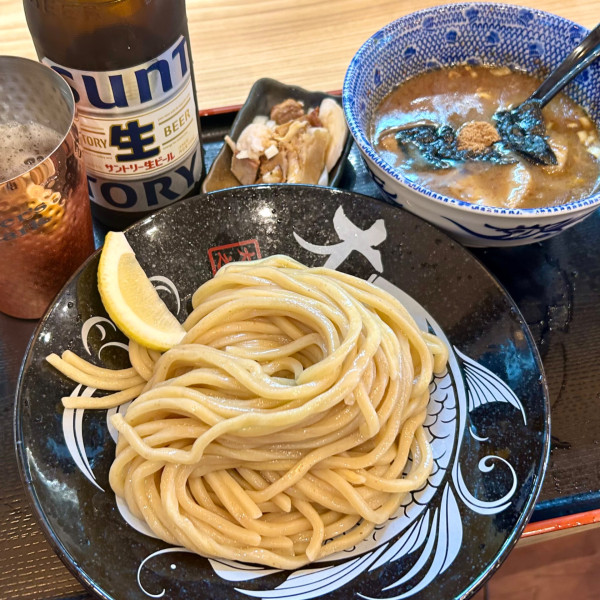 「つけ麺（並）＋瓶ビール」@つけ麺大輝の写真