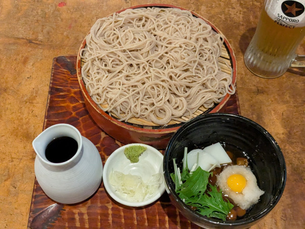 「冷しなめこそば￥950」@角清の写真