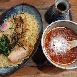 つけそば、辛、大盛