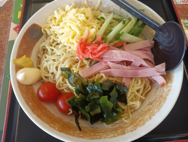 「【限定】昔ながらの冷やし中華・大盛（¥820）」@山田うどん食堂 高崎インター店の写真