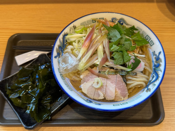 「【季節限定】大葉茗荷冷やかけ+鳴門わかめ」@舎鈴 Beans亀有店の写真