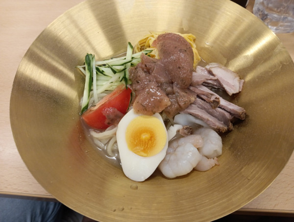 「【限定】南高梅のジュレ冷麺+etc」@手打拉麺 焼小龍包 京の華の写真