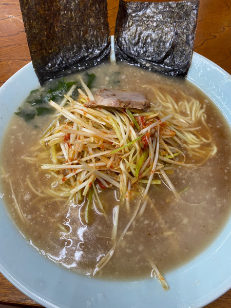 「辛ネギラーメン（中盛）」@ラーメンショップ 津久井店の写真