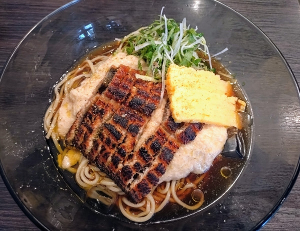 「【限定】鰻と大和芋の冷たい中華蕎麦 ¥1600」@中華蕎麦 瑞山(ZUIZAN)の写真