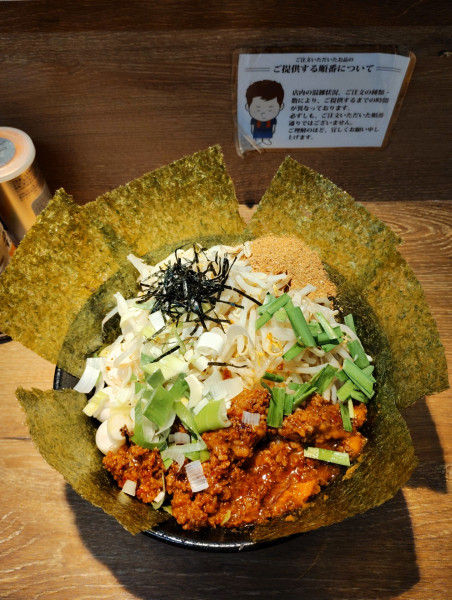 「限定「冷浜湾リック」350海苔うずらTP」@麺屋 浜一の写真