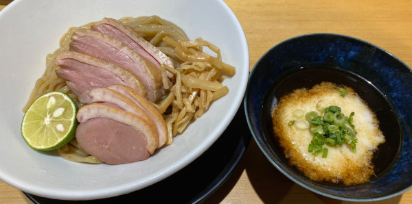 「【限定】鴨ととろろの冷やしつけ麺　1200円」@中華そば 丸子亭の写真