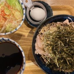 肉蕎麦(大)+野菜増し