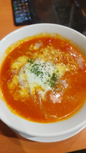 「トマトカレーラーメン」@幸楽苑 白河店の写真