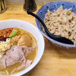 魚介つけ麺(中)+味玉