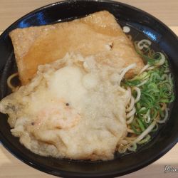 天ぷらえきそば、きつねあげ