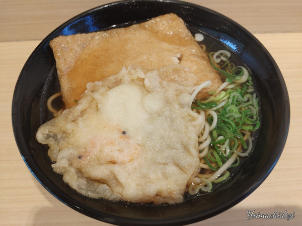 「天ぷらえきそば、きつねあげ」@えきそば 姫路駅店の写真