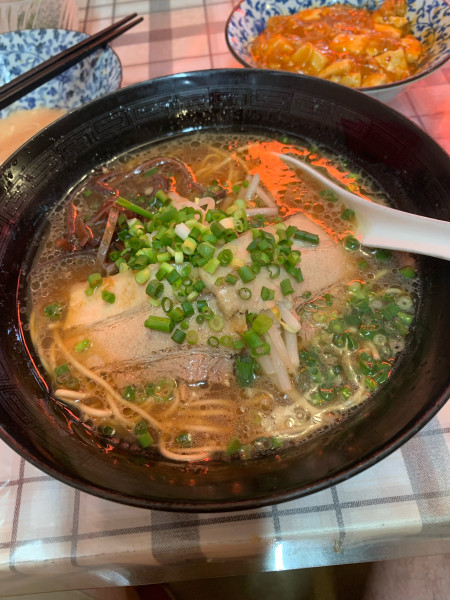 「ラーメン　半チャーハンセット　1100円」@中華料理 吉星の写真