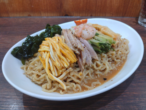 「味噌ダレ冷やし中華＋生ワカメ」@味噌ラーメン 雪ぐにの写真