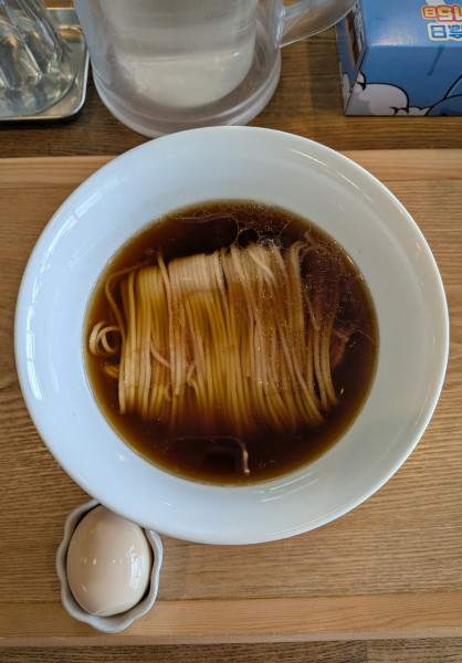 「醤油 かけそば（ネギ抜き）」@YOKOKURA STOREHOUSEの写真