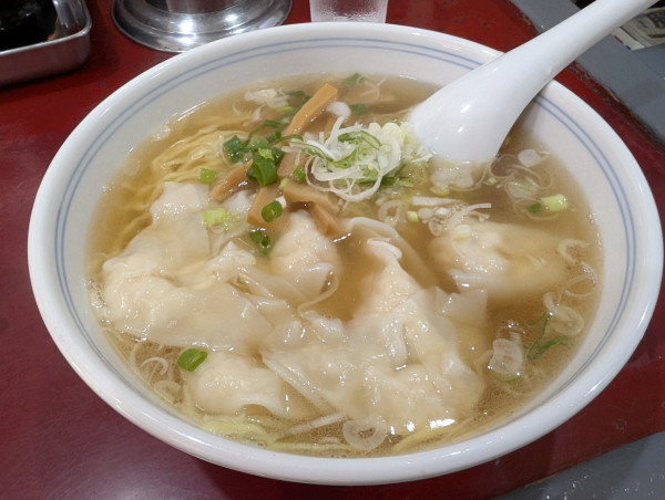 「海老ワンタン麺半炒飯セット1450円」@喜久の写真