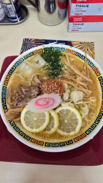 「冷やし辛みそラーメン　990円」@支那そば メンフジミ 前橋時沢本店の写真