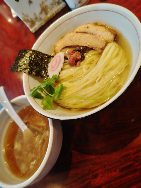 「梅と昆布のつけそば(1,200円)」@麺や独歩 拝島駅前店の写真
