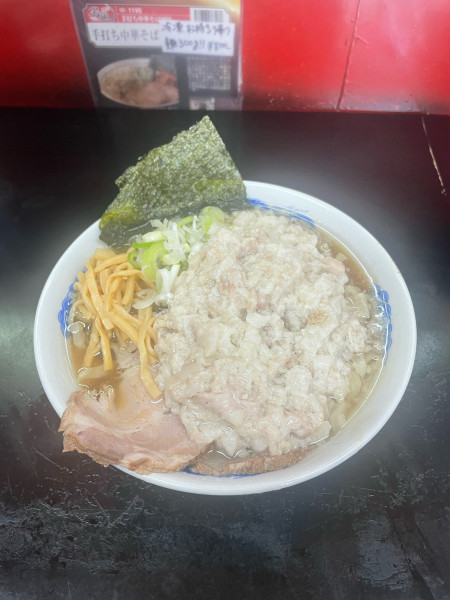 「醤油中華そば 中 身入りダブル」@手打ち中華そば 酒田 河原町店の写真