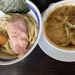 福島豚骨魚介つけ麺・中盛300g：1200円