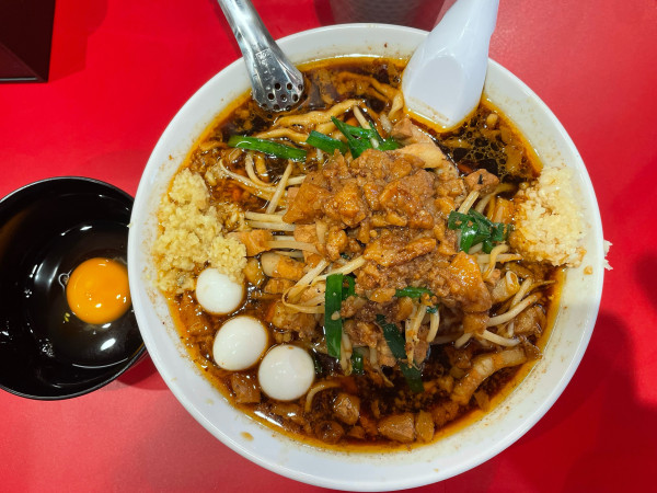 「鬼ソバ¥1,000 ポン玉¥100 まさお¥80」@すず鬼直伝スタミナらーめん かわさ鬼の写真