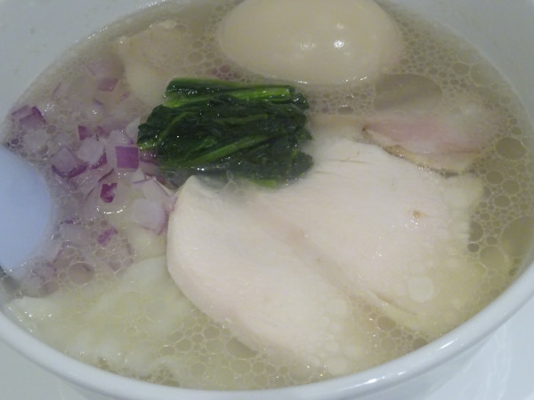 「貝出汁中華そば 950円 特製 250円」@中華そば みつめの写真