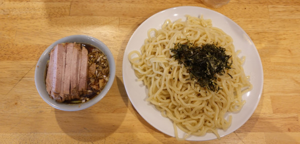 「チャーシューつけそば(1,300円)+大盛(100円)」@中華つけ蕎麦 でき心の写真