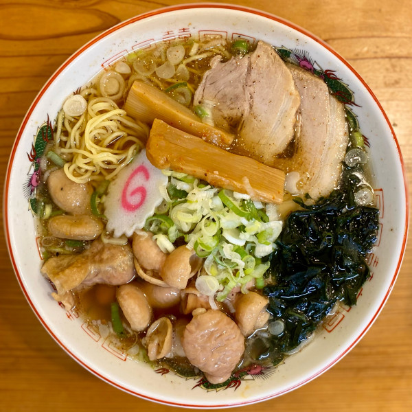 「モツそば（大盛無料）¥920円」@自家製麺 麺屋 虎治の写真